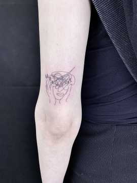 tatoeage achterkant arm